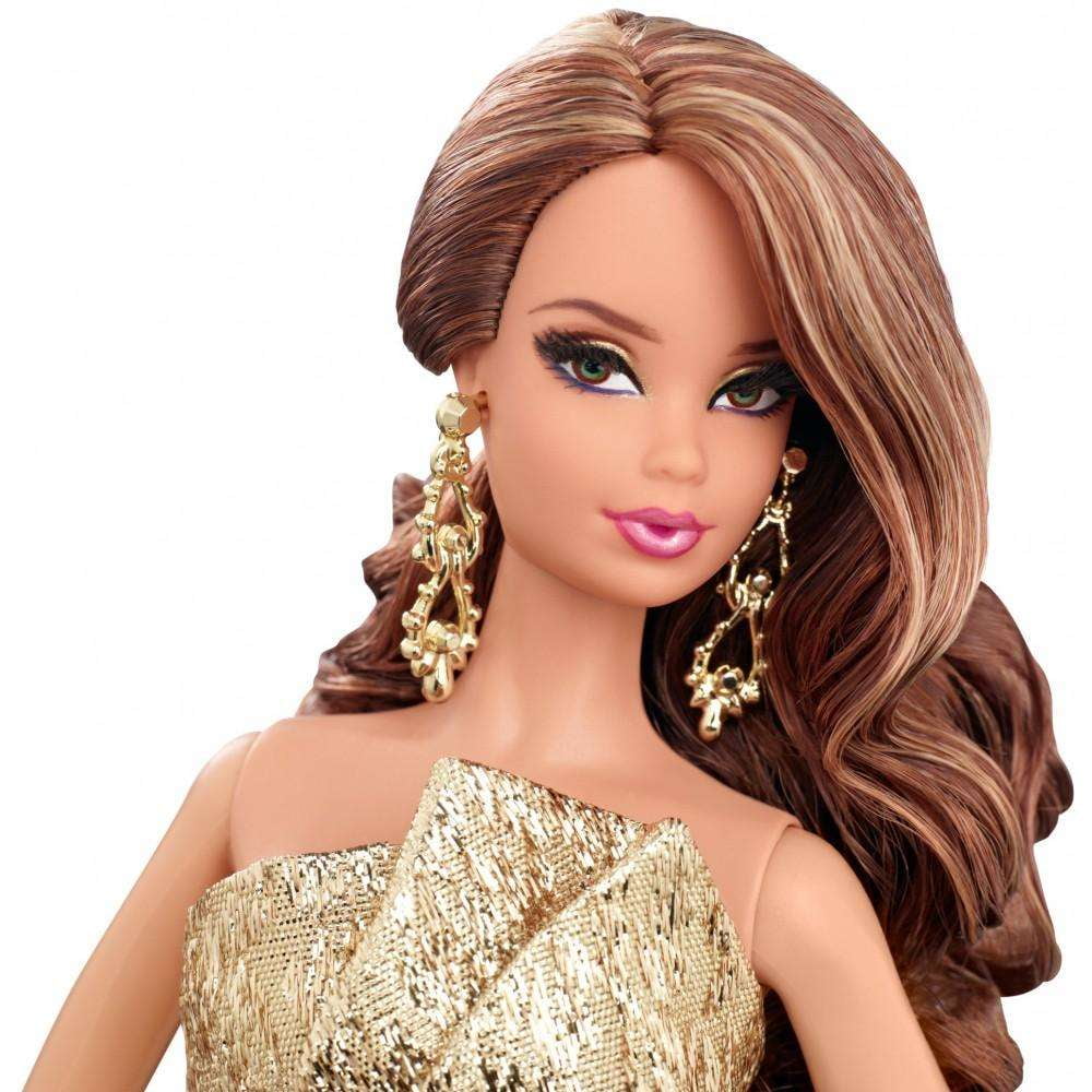 Barbie Look Doll Gold Dress