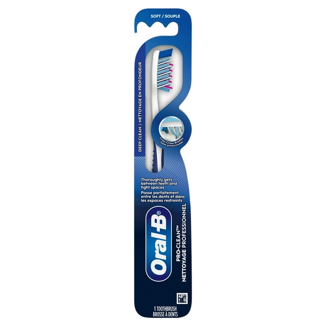 Brosse à dents Oral-B Pro-Santé Nettoyage en profondeur, souple