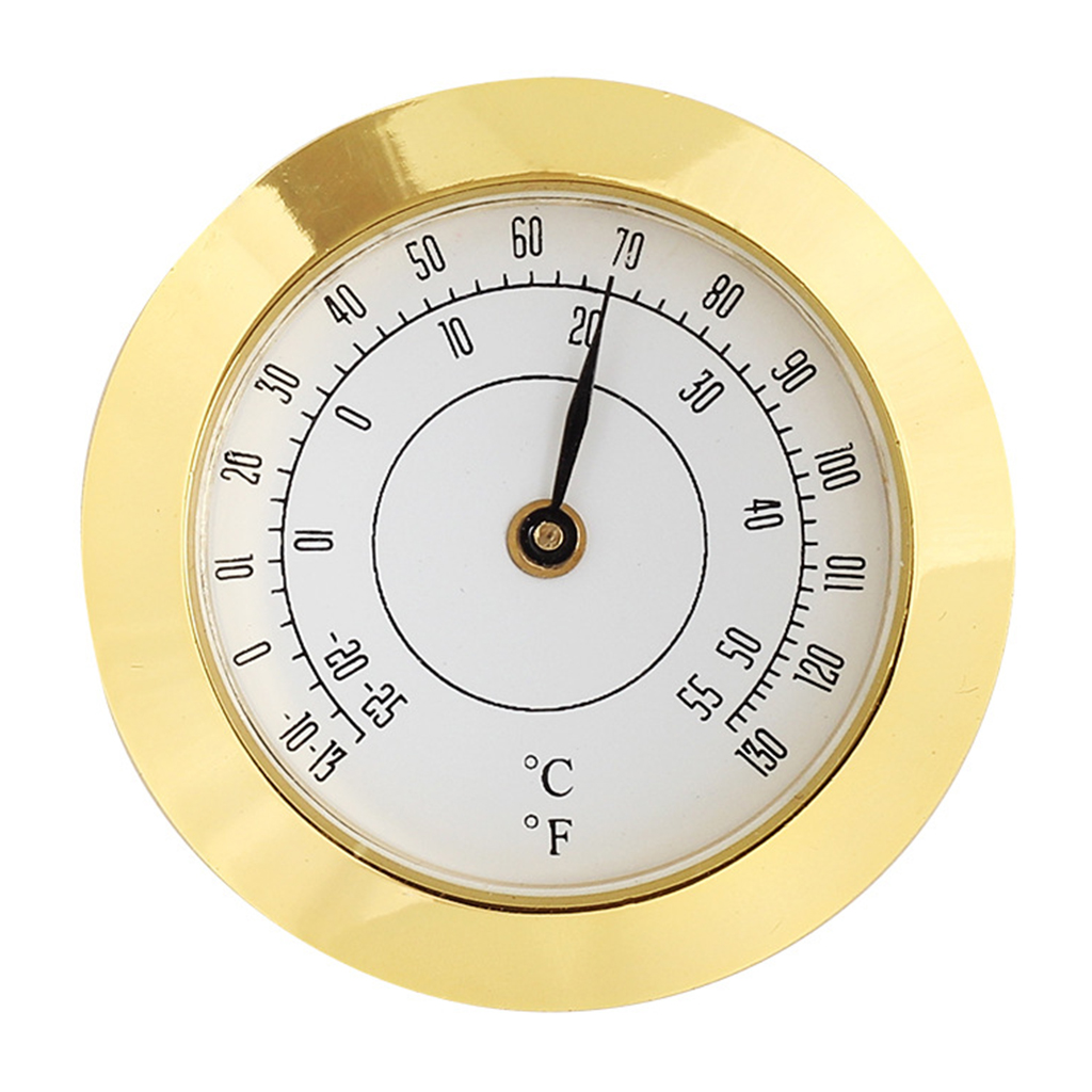38mm Mini Household Guitar Case Cigar Hygrometer Cigar Hygrometer High