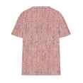 thumbnail image 3 of Birdeem Blouses pour Femmes T-Shirt à Manches Courtes Imprimé Décontracté Col Rond Ample, 3 of 9