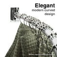 thumbnail image 3 of Wall-Mounted Adjustable Curved Shower Rod, Chrome Finish, 3 of 11