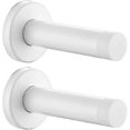 thumbnail image 1 of 2 Pack of White 304 Stainless Steel Thicken 1mm Soundproof Door Bumpers with Wall Protectors for SBSG Door Stopper, 1 of 5