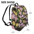 thumbnail image 2 of Disketp Colorful Roses Mochila de Cuero para Mujer, Bolso de Espalda Antirrobo con Estilo para Viaje, Trabajo y Uso Diario, 2 of 4