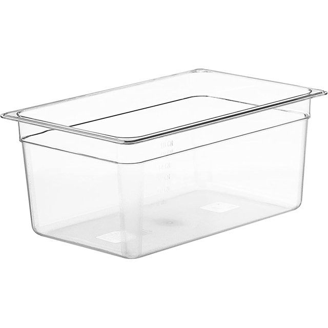 LIPAVI Sous Vide Container - Model C15-18 Quarts - 17.6 x 11.4 Inch - Strong & Clear See-Through Polycarbonate - Matching L15 Rack and Tailored Lids for virtually Every Circulator Sold Separately.