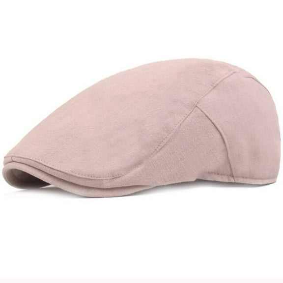 SikaFu Spring Summer Men Women Berets Retro Solid Plain Ivy Newsboy Flat Cap Retro Artist Painter Beret Hat Adjustable Beret Cap