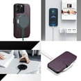 thumbnail image 6 of Dteck  Women Men Case for iPhone 15 Plus,iPhone 14 Plus Magnetic Leather Card Slots Luxury Business Case Compatible MagSafe Flip Stand Cover for iPhone 15 Plus/14 Plus,Purple, 6 of 9