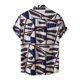 thumbnail image 2 of Camisas Para Hombre Camisa de manga corta con flores para hombre, estilo playero de verano, informal, relajada, para perezosos (Beige, M), 2 of 7