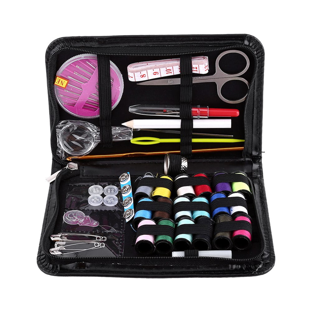 10Pcs Travel home sewing kit case needle thread tape scissor set handcraft V! 