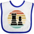 thumbnail image 3 of Inktastic Chess Player Retro Sunset Boys or Girls Baby Bib, 3 of 4
