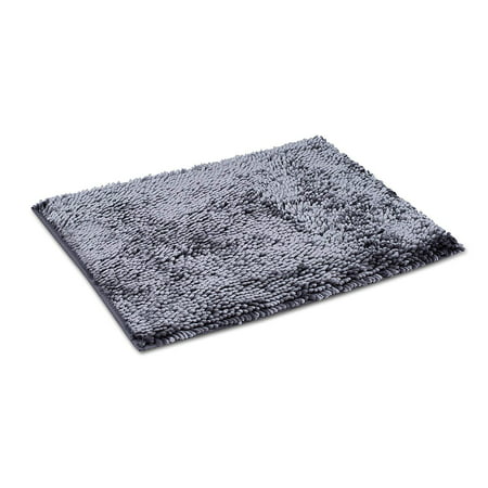 Internet s Best Microfiber Chenille Bath Mat Non Slip Bathroom Rug Soft Absorbent Carpet Fast Drying Shower (Best Shower Mats For Seniors)