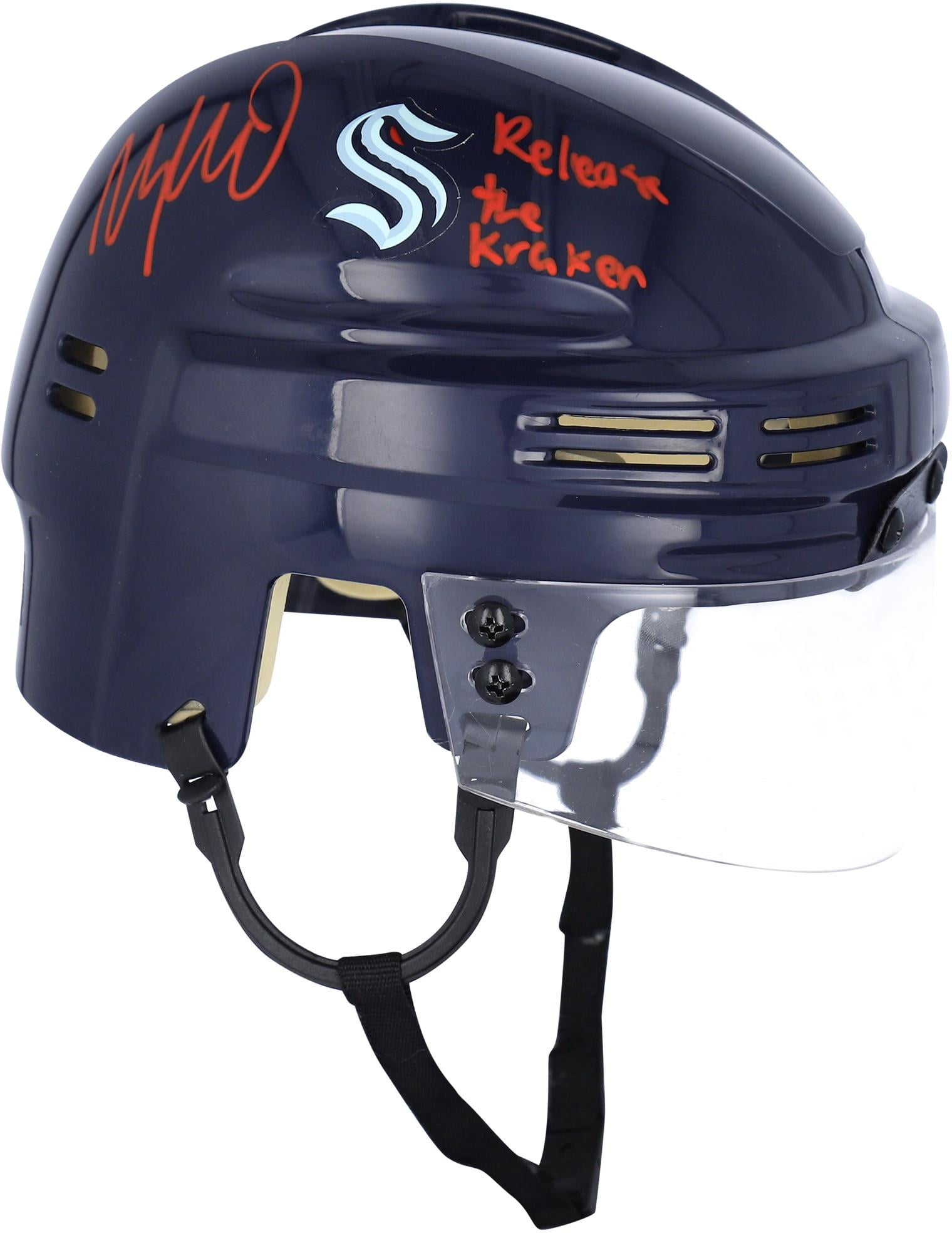 Morgan Geekie Seattle Kraken Autographed Navy Mini Helmet with "Release The  Kraken" Inscription - Fanatics Authentic Certified - Walmart.com
