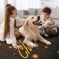 thumbnail image 4 of 2x3ft Brown Wooden Planks Christmas Area Rugs, Green Christmas Theme Holiday Decoration Indoor Kids Rugs, Soft Low Pile Living Room Carpet, Non-Slip Washable Nursery Balcony Kitchen Rugs, 4 of 7