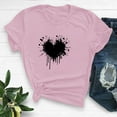 thumbnail image 3 of Tbopshirt Valentine's Day T-Shirts for Women Short Sleeve Graphic Tees, Plus Size Tops,Valentines Day Fashion Crewneck Printing Love Heart T-Shirt Casual Loose Womens Tops S-XXXL, 3 of 6