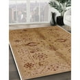 thumbnail image 3 of Ahgly Company Machine Washable Indoor Square Industrial Modern Brown Sand Brown Area Rugs, 3' Square, 3 of 7