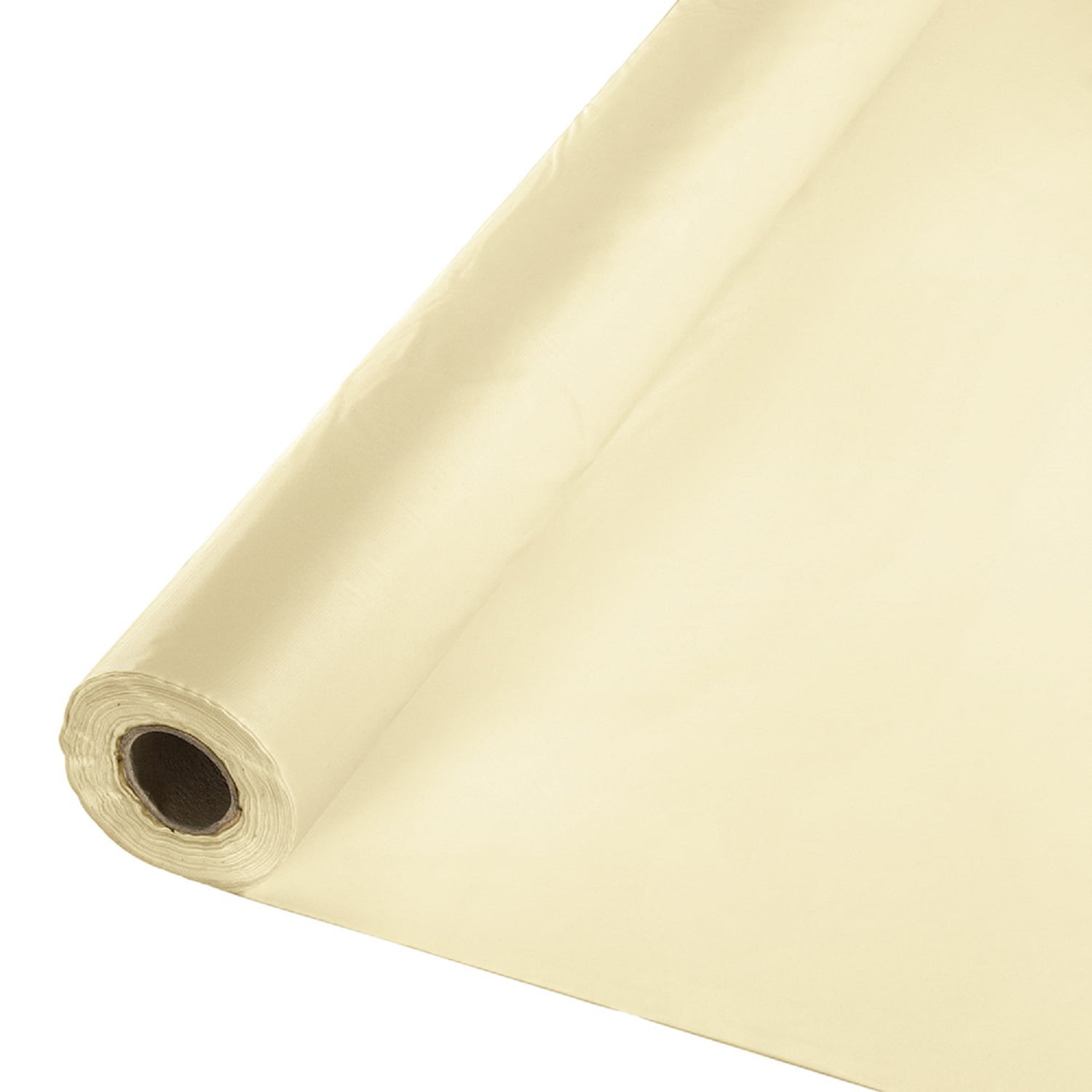 250' Ivory Disposable Banquet Party Table Cover Roll