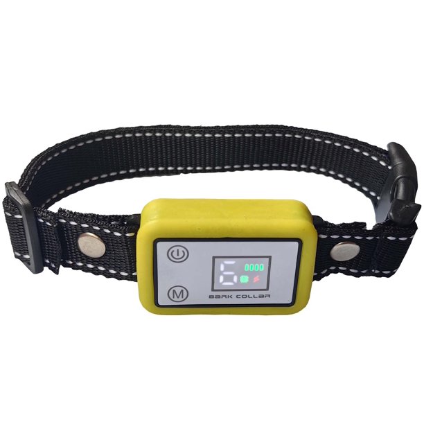 Pantalla a color de baile deslumbrante, identificación automática inteligente, alerta temprana, vibración, antiladridos, collar para mascotas, prevención de tracción