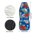 thumbnail image 5 of ZIATUBLE Vintage Flower Print Front Seat Cover Set Sea Turtle Cars Front Seat Protectors Cover 2 Piece Auto Interior Accessories Dust Resistant Vehicle Seat Protectors Fit for Car Truck SUV, 5 of 7