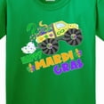 thumbnail image 4 of Inktastic Happy Mardi Gras Monster Truck with Beads Youth T-Shirt, 4 of 5