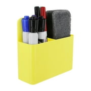 Thornton's Dry Erase Marker Holder, Whiteboard Marker Holder, Pen Holder, Marker Holder for Fridge, Whiteboard, Locker, School, Office, Home, Cup, 1 Pack, Yellow