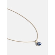 Free Assembly Women's Demi Fine 14K Gold Plated Blue Feral Pendant Necklace, 16" + 2" Extender