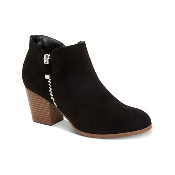 Style & Co. Womens Masrinaa Zipper Suede Booties