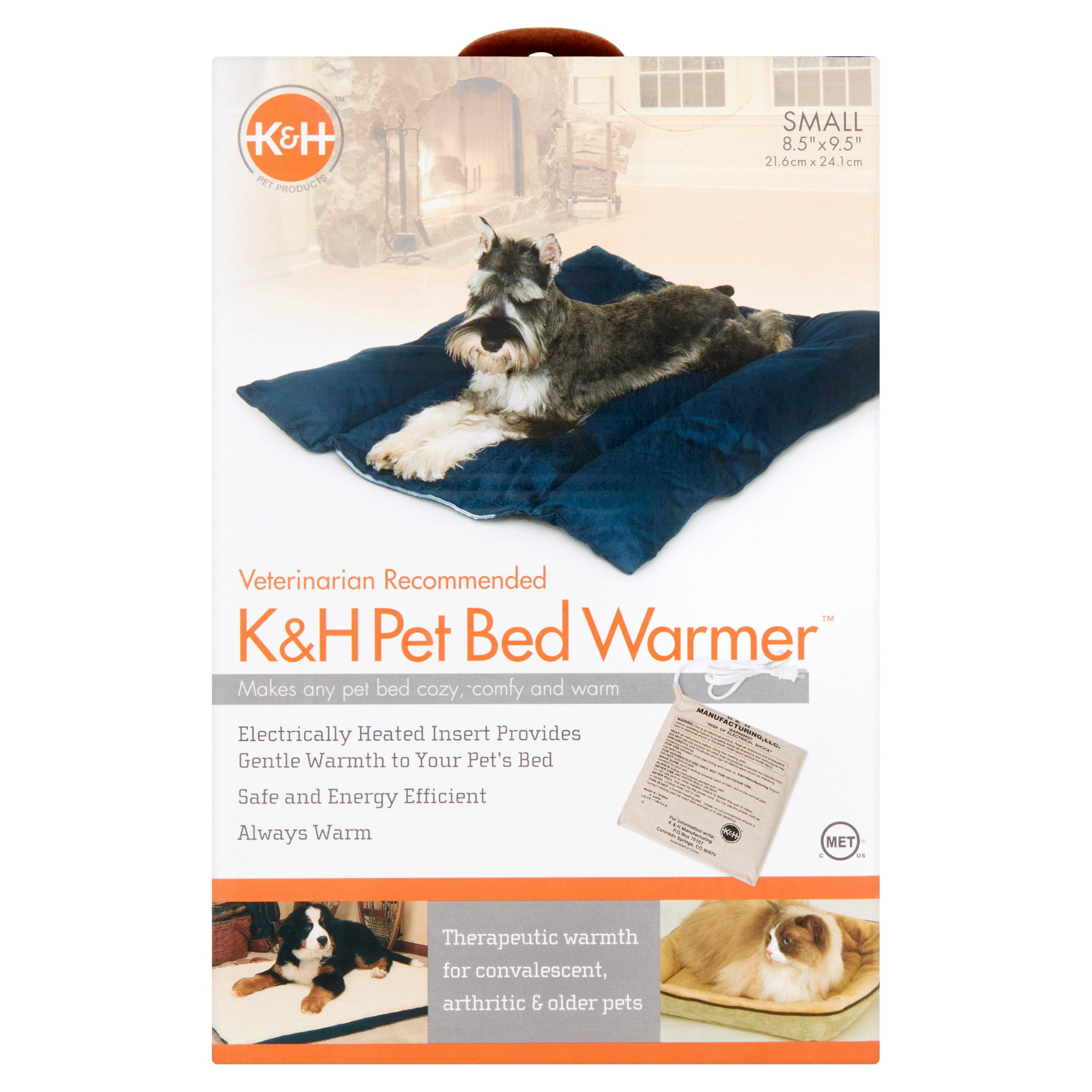 K\u0026H Pet Products Pet Bed Warmer, Small 