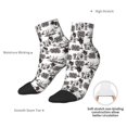 thumbnail image 6 of Fuzoiu Beach Print Adult Socks, Crew Moisture-wicking Socks, Unisex Cushion Crew Socks,Casual Sports Ankle Socks, 6 of 7