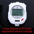 thumbnail image 2 of PENGXIANG Digital Stopwatch Chronograph Sports Timer Stop Watch (Black/ 10 Tracks), 2 of 5
