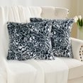 thumbnail image 2 of Home Soft Things Animal Print Faux Fur Pillow Covers, Set of 2, 20"x20", Collo, 2 of 6