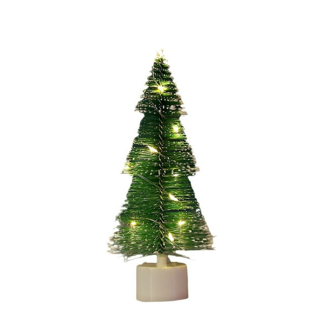 Decoración Navideña Led Mini Árbol de Navidad Regalo de Navidad Decoración Adornos