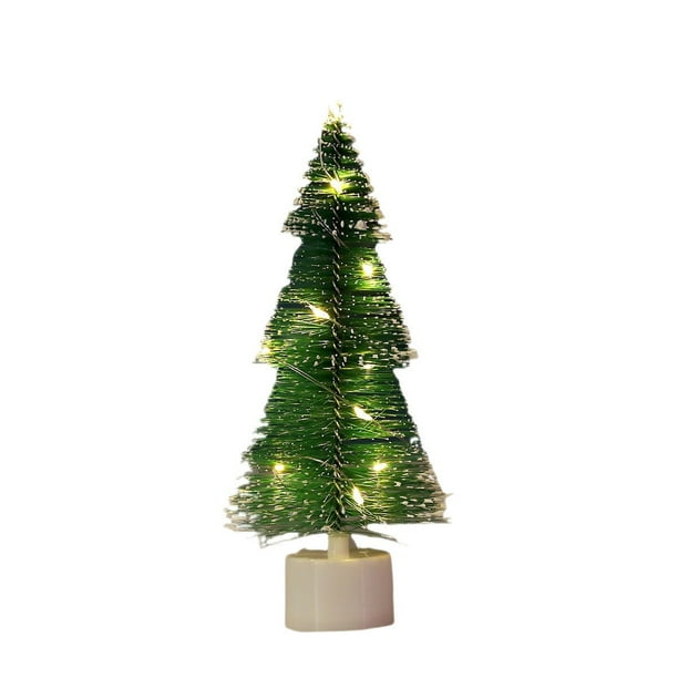 Decoración navideña LED Mini árbol de Navidad Regalo de Navidad Decoración Adornos Artículos decorativos