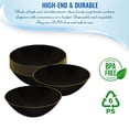 thumbnail image 2 of Smarty 6 oz. Black with Gold Rim Organic Round Plastic Dessert Bowls 120ct, 2 of 6