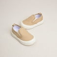 thumbnail image 4 of Dakaela 6M-8Y Infant Baby Girls Boys Canvas Shoes Soft Sole Toddler Slip on Walking Shoes Newborn Crib Loafers Casual Sneakers Khaki 6.5, 4 of 6