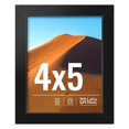 thumbnail image 1 of Lavie Home Marco De Fotos De 4 X 5 Para Exhibición De Pared Marco De Fotos Negro De 4 X 5 Con Marco Mate De Plexiglás Hd De 4 X 5, 1 Paquete De Marco De Exhibición Para Colección Clásica Vertical U Ho, 1 of 5