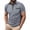 Gray, variant on BRGZLK Men's Solid Color Short Sleeved Casual Classic Polo Shirts Basic Golf Button T-Shirt Tops with Pocket
