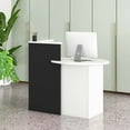 thumbnail image 5 of Costway Front Reception Counter Desk Checkout Office Desk with Open Shelf & Lockable Drawer Black, 5 of 10