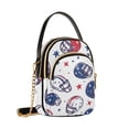 thumbnail image 7 of FORMRS Crossbody Bag for Women Shoulder Cell Phone Purse with Zipper, Cartoon American Football Helmets, 7 of 7
