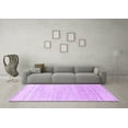 thumbnail image 3 of Ahgly Company Indoor Square Solid Purple Modern Area Rugs, 7' Square, 3 of 4