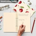 thumbnail image 4 of FORMRS 1-Subject Spiral Notebook 8" x 5" College Ruled 60 Refillable Sheet A5 Hard Cover, Watercolor Cherry, 4 of 7