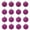 Purple, variant on CASAFUN Velvet Christmas Balls Burgundy 16 pcs Flocked Christmas Tree Ornaments Assortment for Xmas Tree Holiday Decor