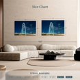 thumbnail image 4 of Elephant Stock Margaret Hunt Hill Bridge At Night Wall Art - Horizontal Canvas Wall Art - Lobby Wall Decor - Architecture Canvas - Teal And Blue Decor - 48" x 32", 4 of 8
