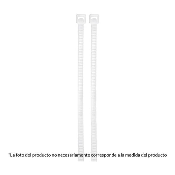 Cincho Natural Voltech 50 Lb 30 Cm X 4.5 Mm 1000 Pz CIN-5030-M