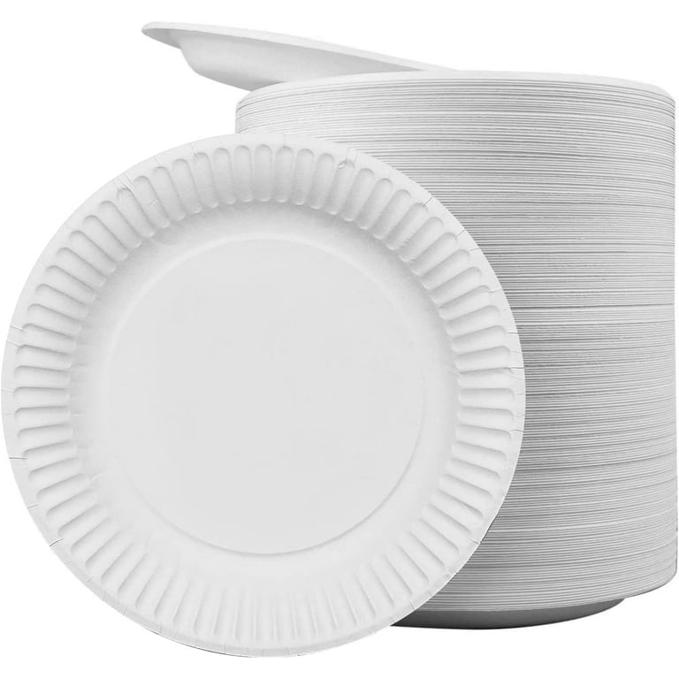 Premium Midweight White Paper Plates