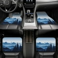 thumbnail image 2 of KAKALAD Mountain Landscape Morning In The Mountains Blue Car Floor Mats 4PC Set Carpet Protection, Universal Fit for Car SUV VA & Truck, Vehicle Front & Rear, 2 of 7