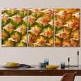 thumbnail image 3 of wall26-3 Piece Canvas Wall Art - Ripe Pineapple Fruit Texture. for Food and Beverage, Healthcare - Modern Home Art Stretched and Framed Ready to Hang - 16"x24"x3 Panels, 3 of 5