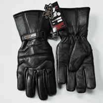 Men Winter Gauntlet Motorcycle Gloves ,Thinsulate Thermal Heated Lining, Full Windproof Cold Weather Warm Biker Driving Gloves Warm Biker Driving Gloves