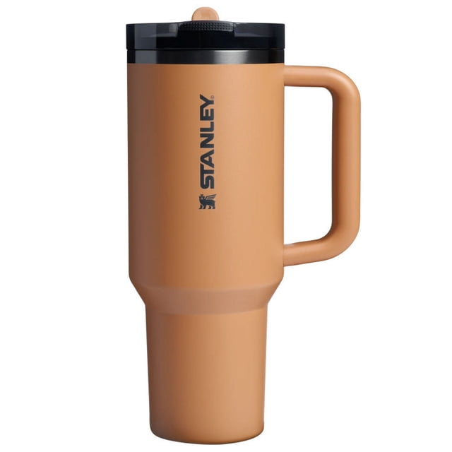 Stanley the Quencher ProTour Gobelet à Paille Rabattable 40oz Tasse en Acier Inoxydable Isolée avec Poignée et Paille, Chocolat