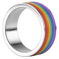 thumbnail image 2 of Anillo Arcoíris De Accesorios Multicapa, Anillo Gay, Para Mujeres, Amigos, Hombres, Fiesta Amonsee No, 2 of 7