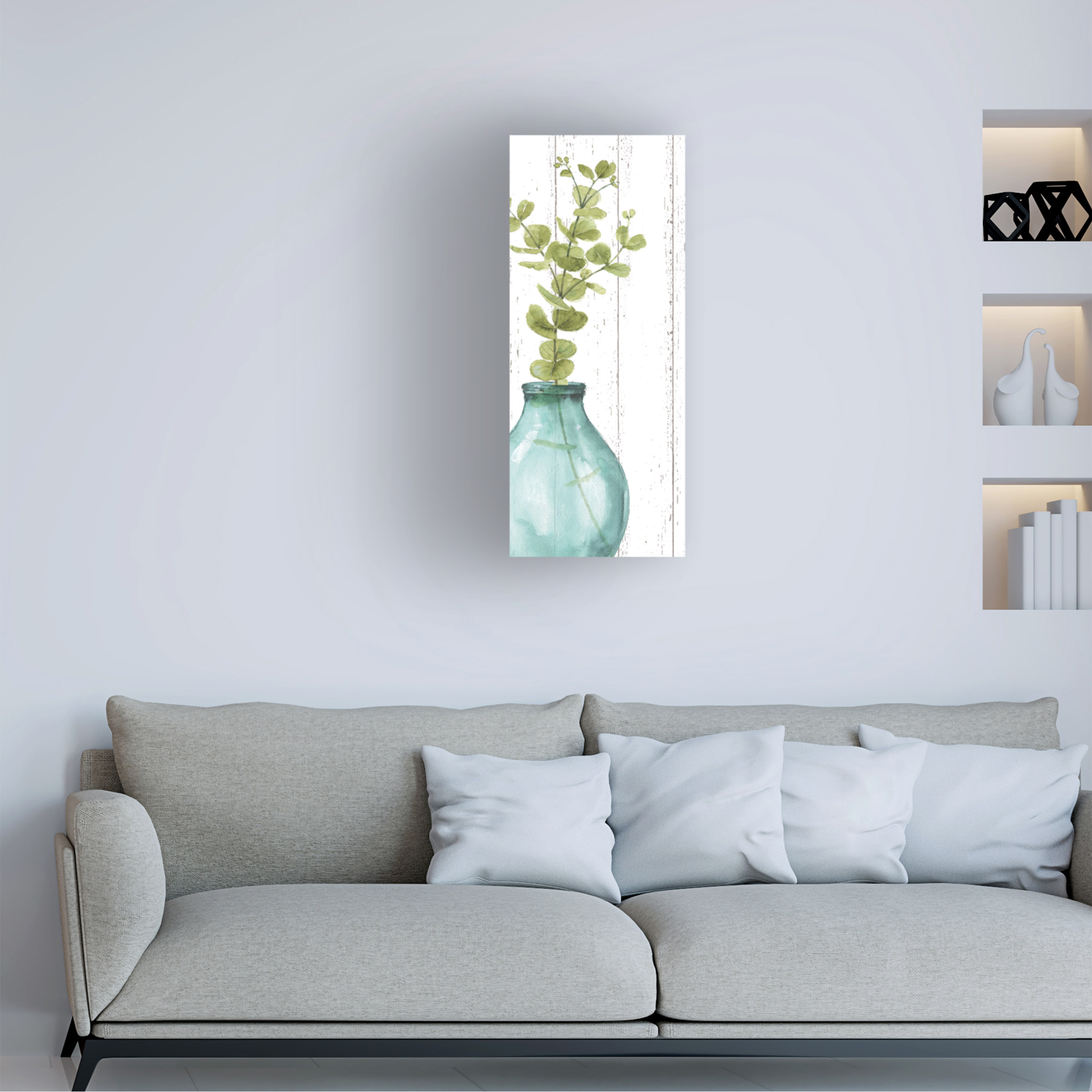 Trademark Fine Art 'Mixed Greens LXXXV Shiplap' Canvas Art by Lisa Audit