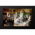 thumbnail image 2 of Grun, Jules-Alexandre 24x16 Black Modern Framed Museum Art Print Titled - Friday at the French Artists Salon, 1911, 2 of 5